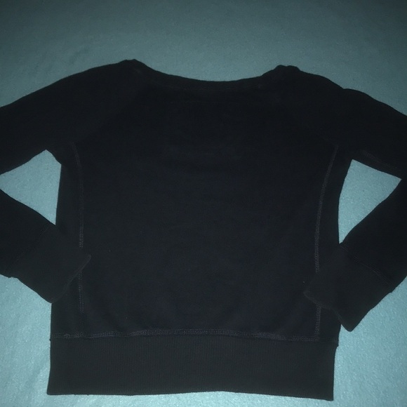ABERCROMBIE and Fitch sweatshirt dark navy blue white and cream lettering size M - Picture 2 of 7